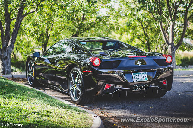 Ferrari 458 Italia spotted in GreenwoodVillage, Colorado