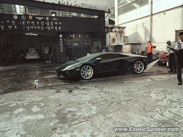Lamborghini Aventador spotted in Seoul, South Korea