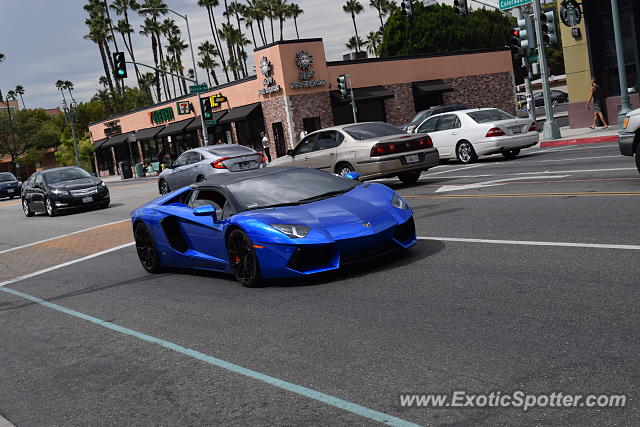 Lamborghini Aventador spotted in Pasadena, California