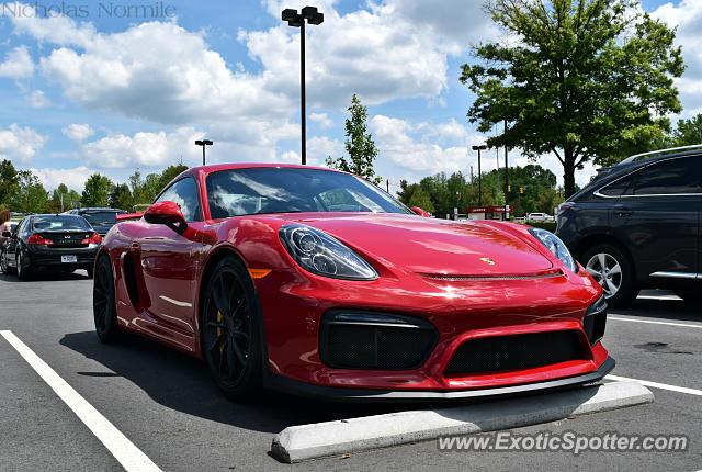 Porsche Cayman GT4 spotted in Huntersville, North Carolina
