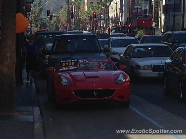 Ferrari California spotted in Hollywood, California