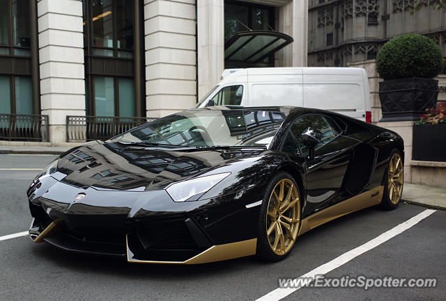 Lamborghini Aventador spotted in London, United Kingdom
