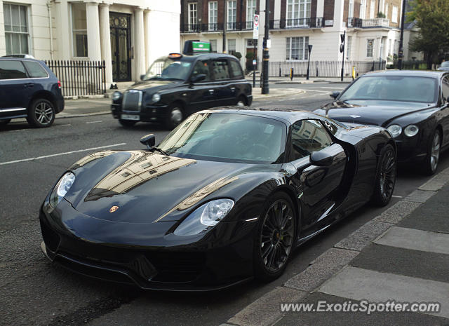 Porsche 918 Spyder spotted in London, United Kingdom