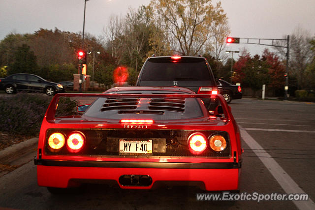 Ferrari F40 spotted in Brookfield, Wisconsin