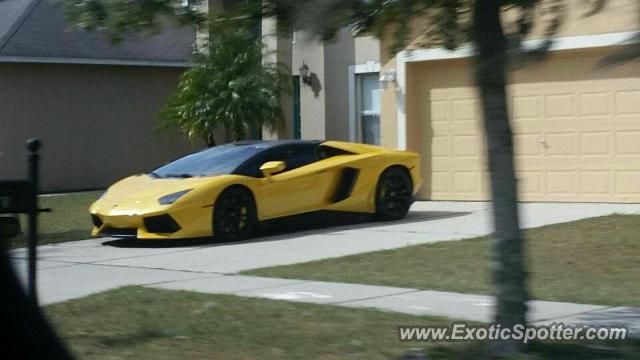 Lamborghini Aventador spotted in Riverview, Florida