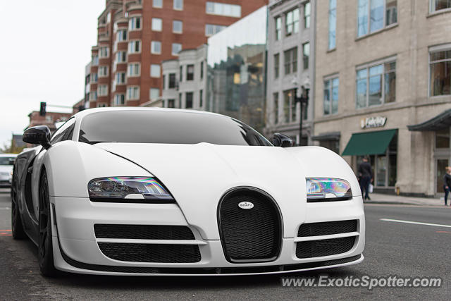 Bugatti Veyron spotted in Boston, Massachusetts