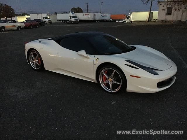 Ferrari 458 Italia spotted in Wall, New Jersey