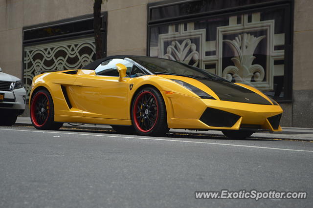 Lamborghini Gallardo spotted in Manhattan, New York