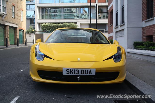 Ferrari 458 Italia spotted in London, United Kingdom