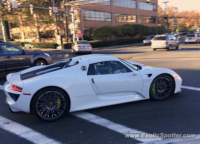 Porsche 918 Spyder spotted in Greenwich, Connecticut