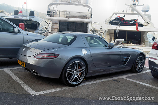 Mercedes SLS AMG spotted in Puerto Banus, Spain