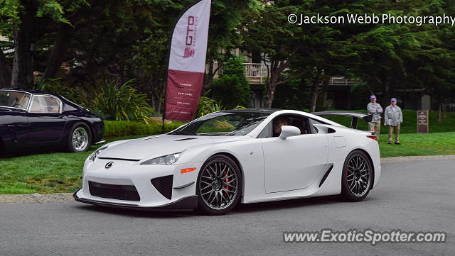 Lexus LFA spotted in Pebble Beach, California