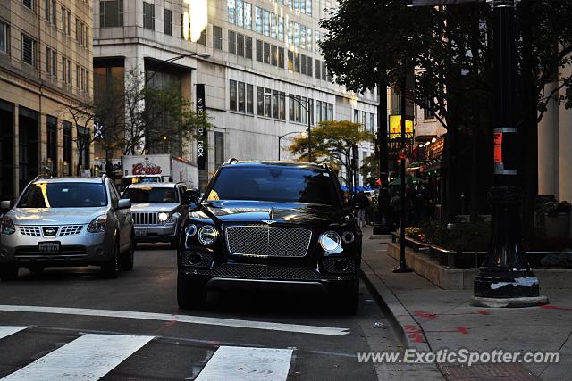 Bentley Bentayga spotted in Chicago, Illinois