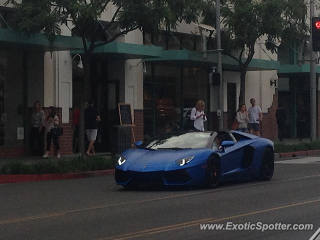 Lamborghini Aventador spotted in Beverly Hills, California