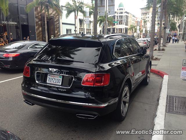 Bentley Bentayga spotted in Beverly Hills, California