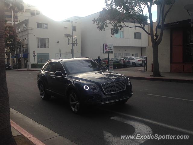 Bentley Bentayga spotted in Beverly Hills, California