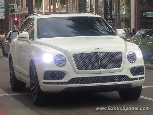 Bentley Bentayga spotted in Beverly Hills, California