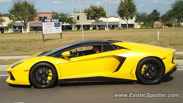 Lamborghini Aventador spotted in Riverview, Florida