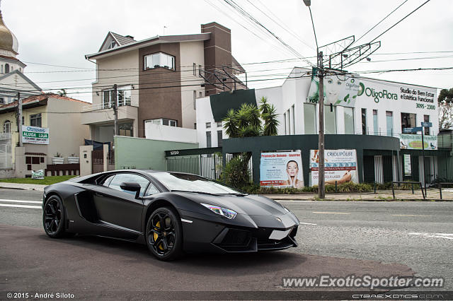 Lamborghini Aventador spotted in Curitiba, Brazil