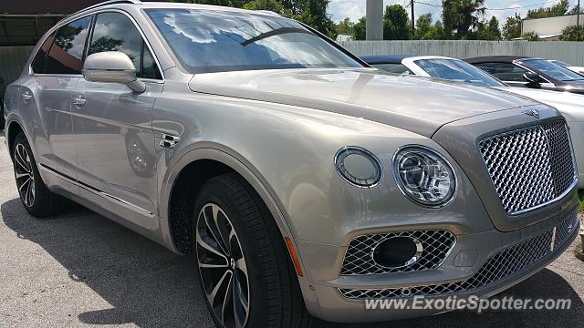 Bentley Bentayga spotted in Orlando, United States