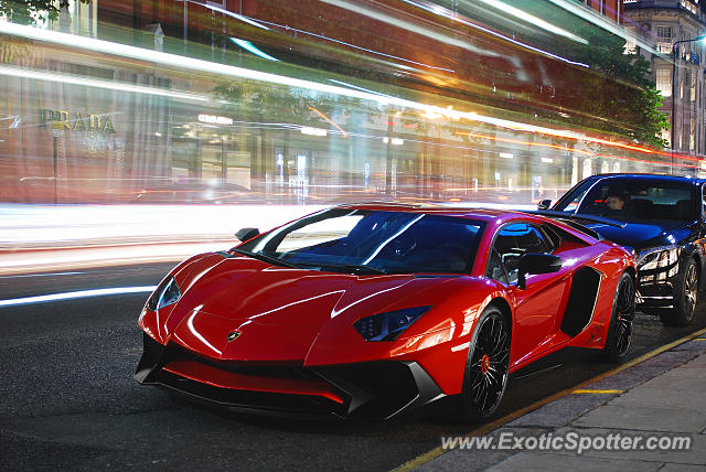 Lamborghini Aventador spotted in London, United Kingdom