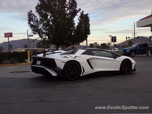 Lamborghini Aventador spotted in Fontana, California