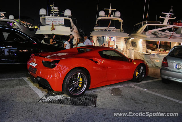 Ferrari 488 GTB spotted in Puerto Banus, Spain