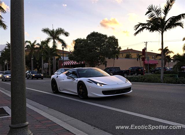 Ferrari 458 Italia spotted in Delray Beach, Florida
