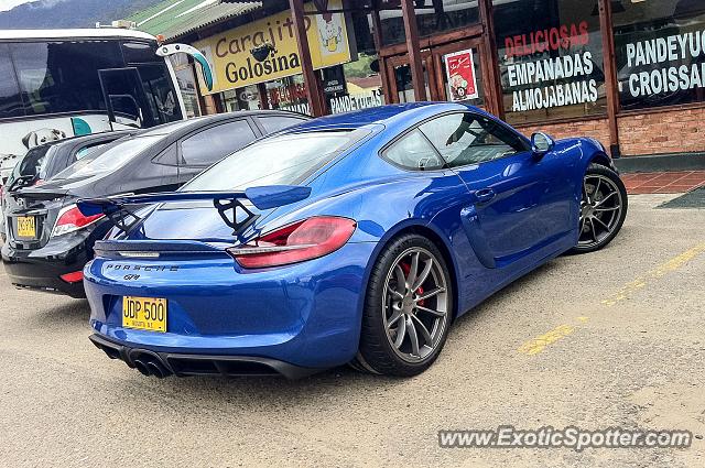 Porsche Cayman GT4 spotted in Suesca, Colombia