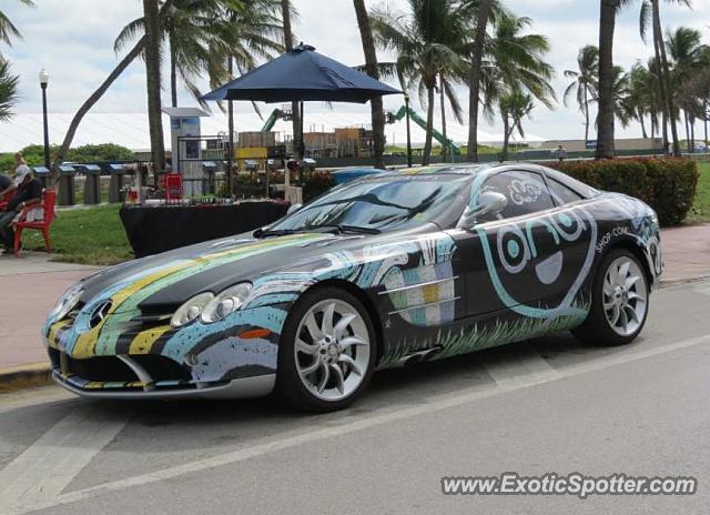 Mercedes SLR spotted in Miami Beach, Florida