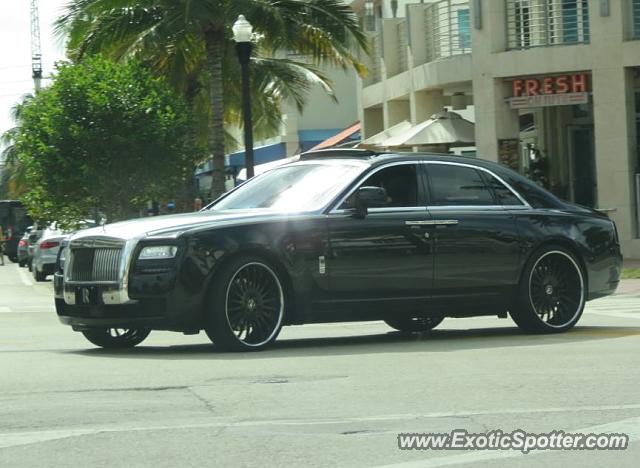 Rolls-Royce Ghost spotted in Miami Beach, Florida