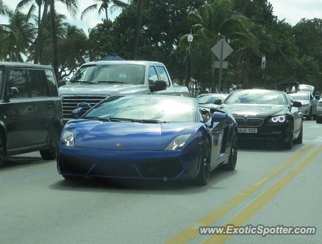 Lamborghini Gallardo spotted in Miami Beach, Florida