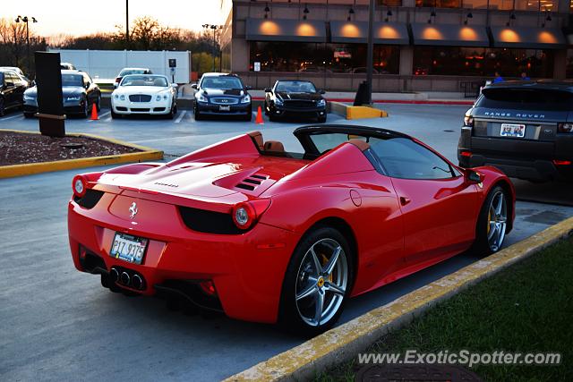 Ferrari 458 Italia spotted in Oak Brook, Illinois