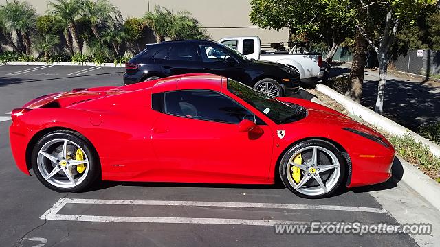 Ferrari 458 Italia spotted in Stufio City, California
