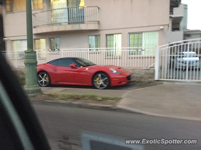 Ferrari California spotted in Honolulu, Hawaii