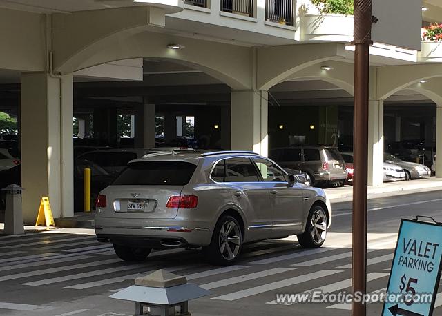 Bentley Bentayga spotted in Honolulu, Hawaii