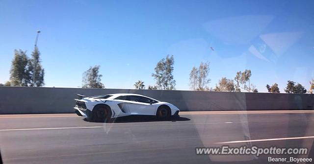 Lamborghini Aventador spotted in Moreno Valley, California