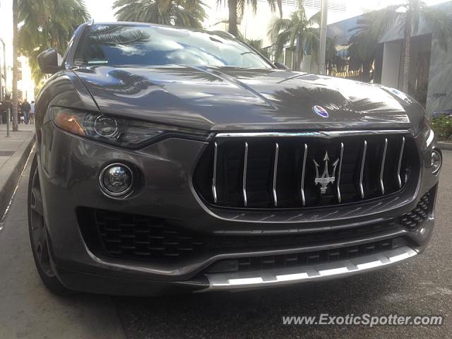Maserati Levante spotted in Beverly Hills, California