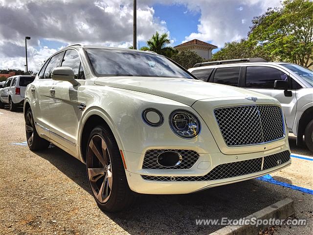 Bentley Bentayga spotted in Jupiter, Florida
