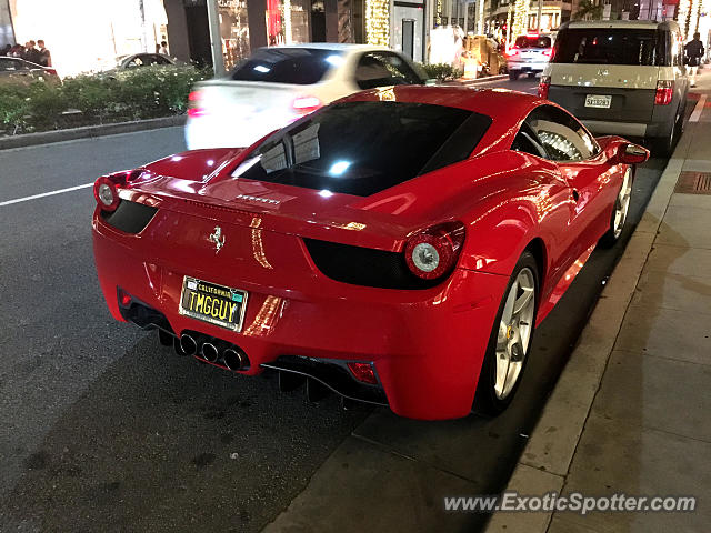 Ferrari 458 Italia spotted in Beverly Hills, California
