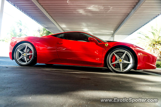 Ferrari 458 Italia spotted in Siesta Key, Florida