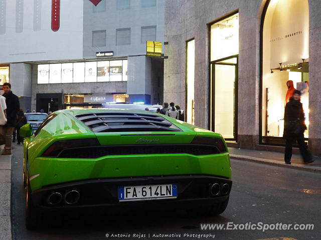 Lamborghini Huracan spotted in Milan, Italy