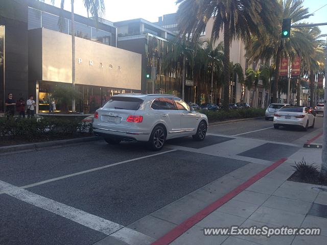 Bentley Bentayga spotted in Beverly Hills, California