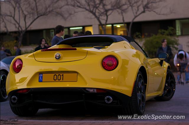 Alfa Romeo 4C spotted in Tel Aviv, Israel