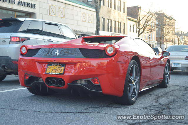 Ferrari 458 Italia spotted in Greenwich, Connecticut
