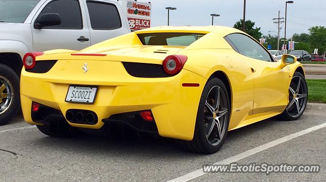 Ferrari 458 Italia spotted in Omaha, Nebraska