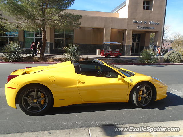 Ferrari 458 Italia spotted in Las Vegas, United States