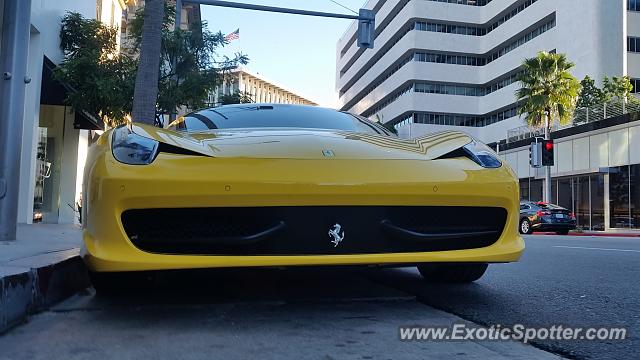 Ferrari 458 Italia spotted in Beverley Hills, California