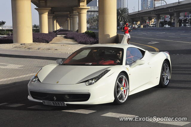 Ferrari 458 Italia spotted in Dubai, United Arab Emirates