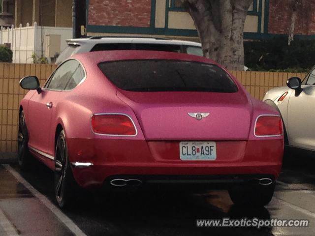 Bentley Continental spotted in Arcadia, California